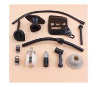 Kit piastra barra collettore di aspirazione, filtro tubo flessibile olio combustibile, ingranaggio a vite senza fine, adatto for motosega da 2500 25 cc, piccole seghe a 2 tempi, pezzi ricambio