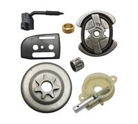 Kit piastra barra ingranaggio a vite senza fine olio tamburo frizione .325 7T adatto for motosega 136 137 141 142 36 41 530069342 530014949