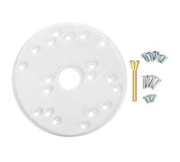 Kit piastra base per router universale,piastra di base in acrilico con viti per perno di centraggio Router per finiture Utensile ausiliario per la lavorazione del legno per