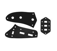 Kit piastra di controllo for chitarra For Do-pro Piastra di controllo superiore Piastra di controllo inferiore Piastra interruttore selettore pickup for Fender chitarra For Ja-guar(Zwart)