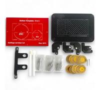 Kit piastra di innesco a piastrella, supporto e pulsante Eco - compatibile con Geberit Sigma - modello magnetico + dischi e aste diamantati - utensili piastrella 2.0