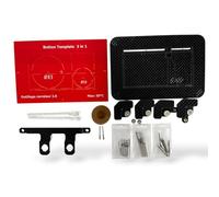 Kit piastra di innesco a piastrella + supporto e pulsante Eco - compatibile Geberit Sigma - modello magnetico con dischi e aste diamantate - installazione rapida - Outillage Carreleur 2.0