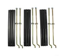 Kit piastra di montaggio batteria e asta per carrello da golf, confezione da 3 piastre e aste di sostegno, compatibile con DS e per Carryall 36V 48V, ricambio per