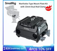 Kit Piastra di Montaggio Tipo Manfrotto SmallRig con Morsetto a Doppia Asta da 15mm per Follow Focus, Matte Box e Piastre Batteria V-Mount per Tipo 501