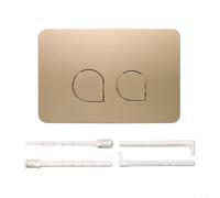 Kit piastra di scarico WC, doppio pulsante di scarico, per Geberit UP300 e UP320, per Sigma-all, per Sigma01, per Sigma10, per Sigma20, per Sigma21, per Sigma30, per Sigma50, per Sigma60 (oro opaco)
