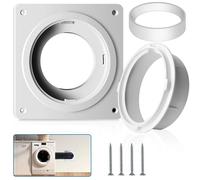 Kit Piastra Parete Ventilazione Asciugatrice per Tubi 4 Pollici Connettore Rapid
