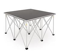 Kit piattaforma portatile pieghevole, design modulare collegabile con riser staccabile, adatto per eventi, altezza 80 cm, 1,22 x 1,22 m, ideale per esibizioni