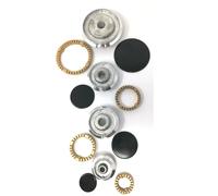 KIT PIATTELLI +ANELLI + BRUCIATORI SPARTIFIAMMA CUCINA ARISTON INDESIT 4 FUOCHI