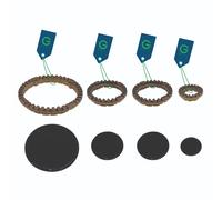 KIT PIATTELLI + CORONE PER PIANO COTTURA 4 FUOCHI ARISTON INDESIT C00053055