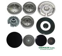 KIT PIATTELLI E BRUCIATORI TRIPLA CORONA PIANO COTTURA CUCINA 5 FUOCHI BEKO