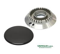 KIT PIATTELLO SPARTIFIAMMA E BRUCIATORE RAPIDO PER PIANO COTTURA SMEG