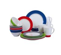 KIT PIATTI E ACCESSORI IN MELAMINA 4 PERSONE 16PZ BURANO