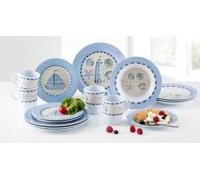 KIT PIATTI E ACCESSORI IN MELAMINA 4 PERSONE 16PZ ODYSSEY 0830151N.C7C