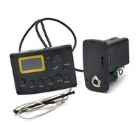 Kit pickup per chitarra acustica Equalizzatore A 4 Bande EQ Per Chitarra Acustica EQ Per Basso Preamplificatore Con Microfono E Accordatore Pickup Per Chitarra