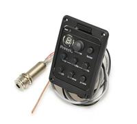 Kit pickup per chitarra acustica Pickup Per Chitarra Acustica A 4 Bande Preamplificatore Equalizzatore Accordatore Microfono Piezoelettrico Per Vari Strumenti Musicali(201 No Mic)