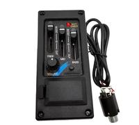 Kit pickup per chitarra acustica Pickup Per Chitarra Acustica Preamplificatore Per Chitarra A 3 Bande Amplificatore Equalizzatore Pickup Piezoelettrico Accessori(5L)