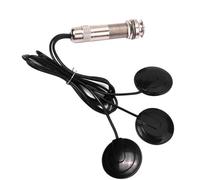 Kit pickup per chitarra acustica Pickup Per Chitarra Piezo Contact Pickup Per Microfono Sistema Di Pick-up A 3 Trasduttori Per Jack Acustico Da 6,35 Mm (nero)