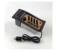 Kit pickup per chitarra acustica Preamplificatore Per Chitarra Acustica A 4 Bande EQ Equalizzatore Preamplificatore Per Chitarra Pickup Con Controllo Di Presenza, Alti, Medi E Bassi(Black)
