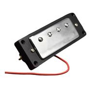 kit pickup per chitarra elettrica 1 Mini Pickup Humbucker A 4 Corde Con Anello Nero Per Chitarra Elettrica Con Viti Di Montaggio Cromate (Color : Bridge Pickup)