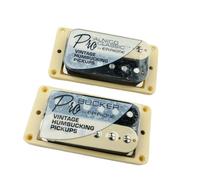Kit Pickup per Chitarra elettrica 1 Set Pickup Humbucker Zebra per Chitarra Elettrica Alnico Standard LP con Cablaggio PRO per EPI (Color : Yellow, Size : Without Wiring)