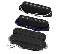 kit pickup per chitarra elettrica 3 Pz Alnico 5 Chitarra Single Coil Pickup Humbucker Pickup Nero 50/50/52mm Per Chitarra Elettrica SSH/HSS
