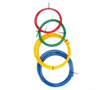 Kit piegatubi in rame e plastica PE con 4 strisce codificate a colori per una piegatura precisa del tubo dell'aria condizionata, set di utensili manuali di 4 m di lunghezza per un'installazione HVAC