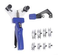 Kit piegatubi manuale per tubi in rame e alluminio da 1/4 a 1/2 pollici, strumento di piegatura del tubo flessibile a 90 gradi con taglierina e 8 matrici per progetti idraulici HVAC fai da te