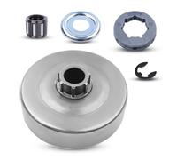 Kit pignone con cuscinetto frizione, rondella, tamburo frizione 404 7T, for motosega da 3/8"-7, adatto for MS660 066 064 MS640 MS661.