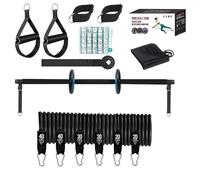 Kit Pilates Bar Con Fascia Di Resistenza, Kit Pilates Bar Per Donne | Kit Pilates Per Allenamenti A Casa Con Fascia Di Resistenza, Kit Bar Pilates Portatile Per Palestra