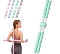 Kit Pilates Maison - Anello da 38 cm + Strisce Elastiche + Palloncino + Calze antistrappanti, materiale PP+lattice, per la scultura del corpo a casa, adatto per le donne (A-Verde)