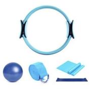 Kit Pilates,Set di 5 Pezzi,Cerchio Pilates Donna,Palla Piccola Pilates,Cerchio Pilates,Kit Pilates per Esercizio a Casa,Nastri Elastici Bodybuilding