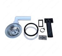 KIT PILETTA INOX TAPPO E TROPPO PIENO LAVELLO MONO VASCA FOSTER 8403303