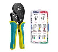 Kit Pinza Crimpatrice For Ghiera, For For Filo, Crimpatrici Esagonali (0,08-16 Mm²/AWG28-5) For Connettori Crimpatura Precisa(Green 16-6 400pcs)