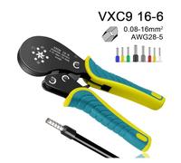 Kit Pinza Crimpatrice For Ghiera, Kit Pinza For Pinza For Ghiera Filo, Crimpatrici Esagonali (0,08-16 Mm²/AWG28-5) For Connettori Ghiera Filo(Green 16-6 800pcs)