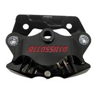 Kit Pinza Freno Assiale Posteriore Nera con Staffa di montaggio e Pastiglie freno compatibile con PIAGGIO VESPA GTS dal 2017 al 2020 (CC 125)