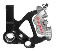 Kit Pinza Freno Radiale Anteriore PZ014 + Staffa di Montaggio e Pastiglie Freno compatibile con VESPA SPRINT IGET 4T 3V ABS dal 2016 al 2020 (CC 125)