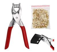 Kit Pinza per Occhielli, Kit Pinza per Occhielli Metallici, Occhiellatrice per Teloni, Rosso