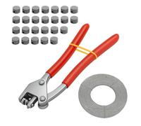 Kit Pinze di Tenuta LYEEAN Set di Tenute per Sigilli di Sicurezza per Diametro di Piombo 10/8cm (1pcs Pinza di tenuta + 40 Guarnizioni di piombo rotonde + 1 rotolo di fili per sigilli)