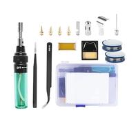 Kit Pirografia Legno, Kit saldatore a butano senza fili con penna for saldatura e punta for torcia for lavori di riparazione e artigianato portatili,Lavori Elettrici, Fai-da-te, Dissaldatura