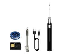 Kit Pirografia Legno, Penna saldatrice elettrica ricaricabile senza fili con temperatura regolabile for saldatura e riparazione portatili,Lavori Elettrici, Fai-da-te, Dissaldatura