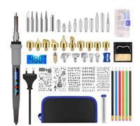 Kit Piroincisore in Legno, Kit Saldatore, 60 W Temperatura Regolabile 180-480 ℃, Saldatore Pirografo Elettrico Professionale Per Legno, Sughero Inciso