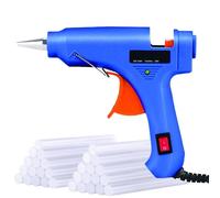 Kit Pistola a Caldo Colla Professionale Elettrica 20W + 30 Bastoncini da 18 Cm