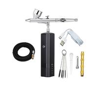 Kit pistola a spruzzo for vernice aerografo con compressore a for for auto modello di bellezza for unghie da barbiere Controllo Preciso(C-01)