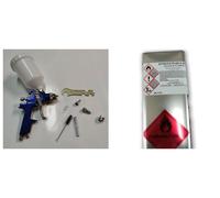 KIT PISTOLA AEROGRAFO AD ARIA COMPRESSA CON COLLA A SPRUZZO DA 4,5KG AP