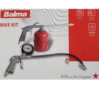 KIT pistola aria compressa per gonfiaggio lavare lavaggio gomme auto moto bici