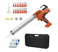 Kit pistola per sigillatura senza fili - Pistola sigillante elettrica rotante a 360° con velocità regolabile, illuminazione a LED, forza 6500N per applicazioni di piastrelle e adesivi