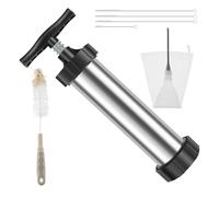 Kit pistola pressa for biscotti Kit manuale in acciaio inossidabile Churros Maker Machine Pasticceria fai da te Siringa Estrusore Ugelli Piping Cream Biscuit Maker(Style 3)