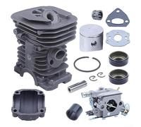Kit pistone cilindro compatibile per motosega serie 136 142 con materiali robusti e paraolio