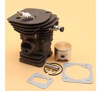Kit pistone cilindro da 42 mm per motosega HUSQVARNA 340 345 w/guarnizioni valvola di decompressione Set 503870276 / 503 87 02-76