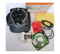 Kit pistone cilindro da 45 mm con cuscinetto guarnizione adatto for gruppo clip for perno anello pistone motosega 5200 G5200 52CC(Double Groove)